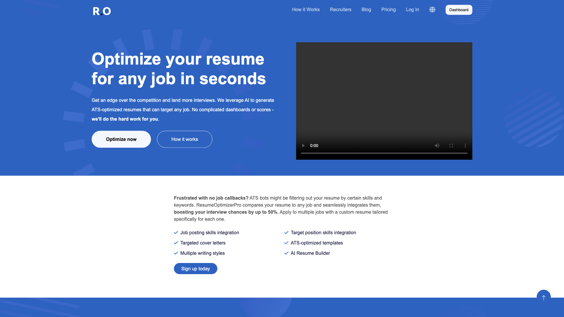 ResumeOptimizerPro - Optimize your resume for any job in seconds