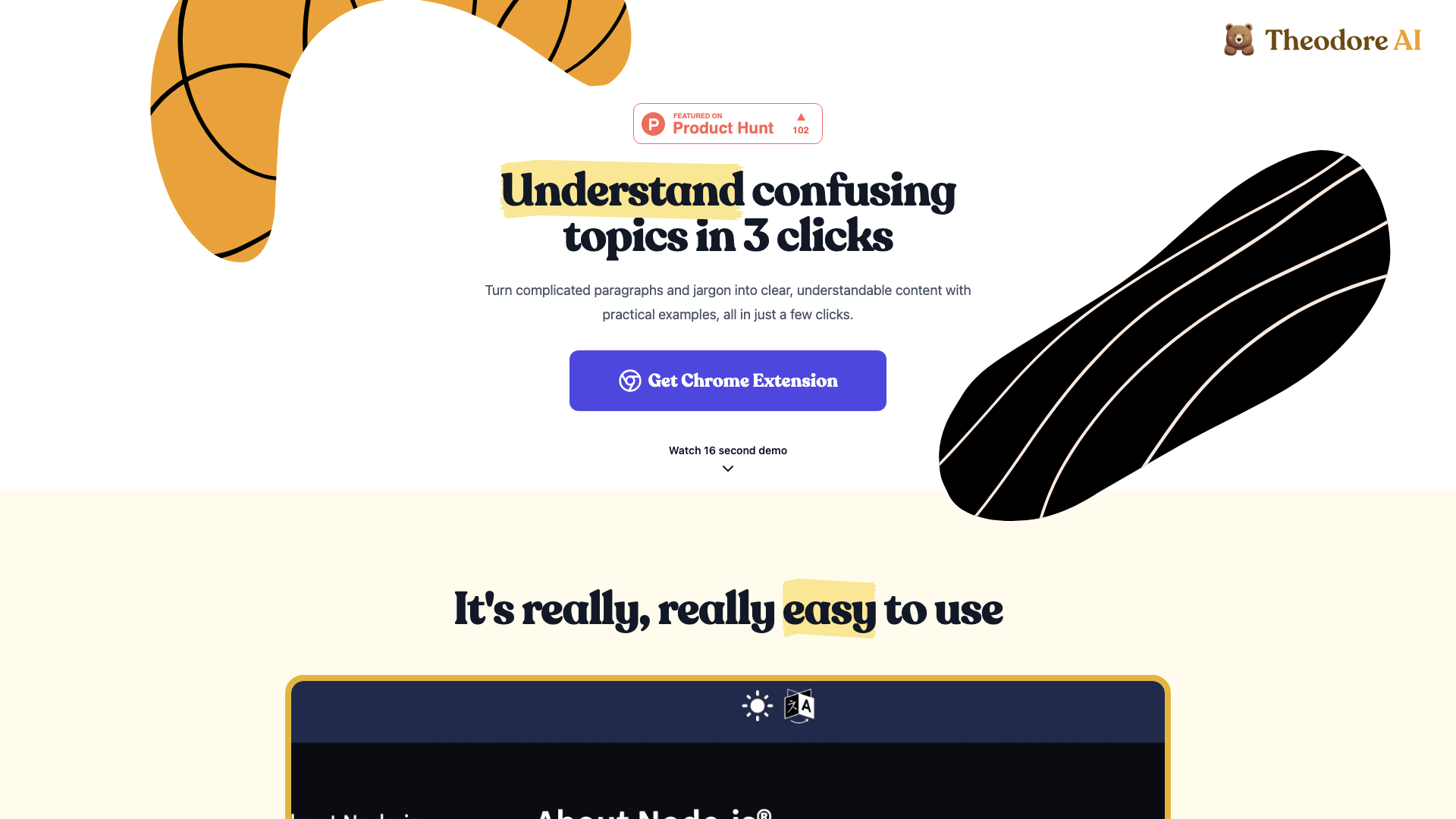 Understand confusing topics in 3 clicks | Theodore AI Understand confusing topics in 3 clicks | Theodore AI