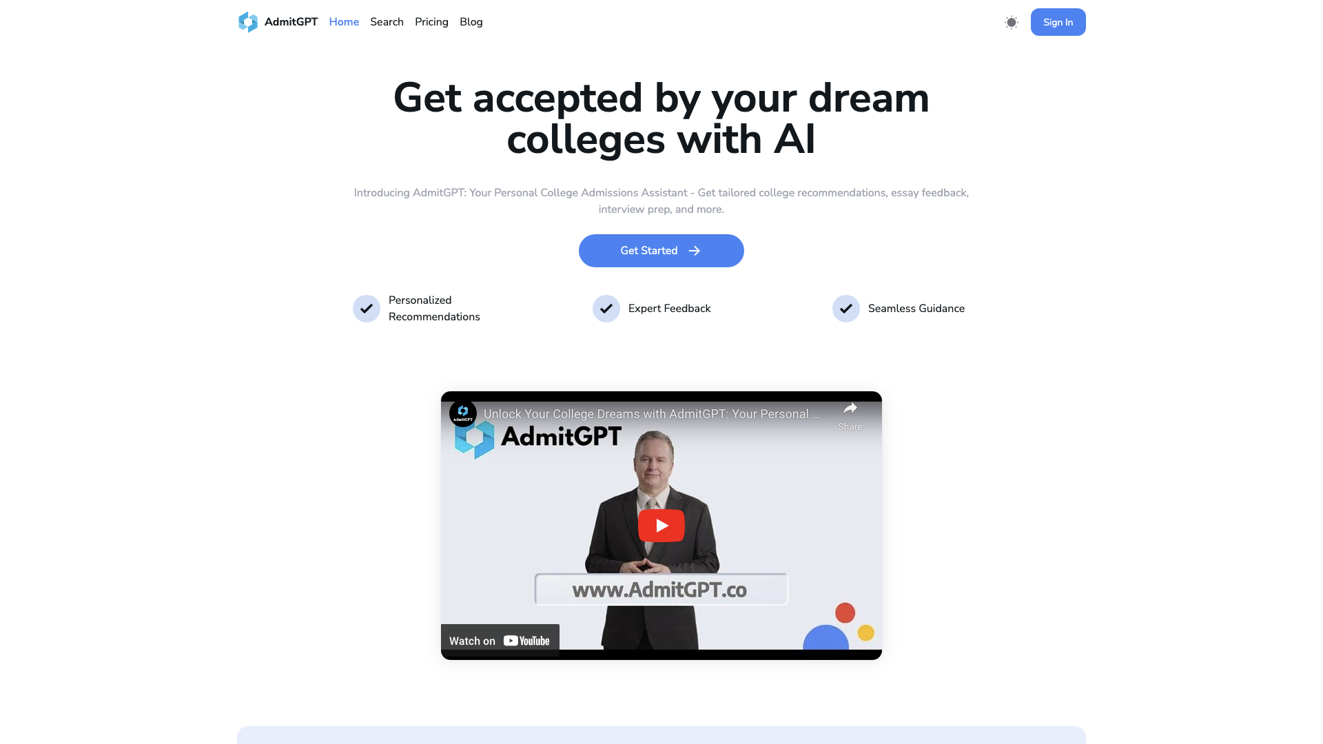 AdmitGPT - Your Personal AI College Application Copilot Powered by GPT-4