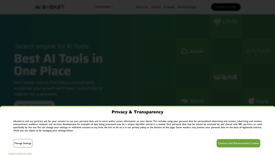 All Ai Tools in One Place - Best Ai Tools Directory & Future Tools site's screenshot