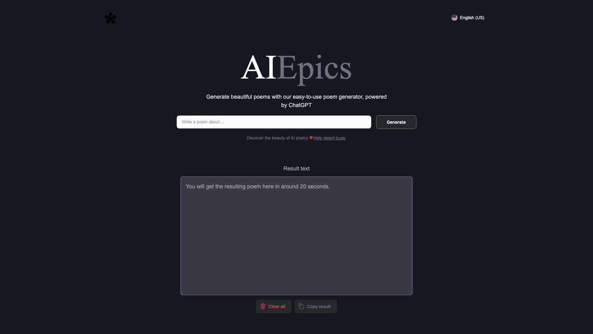 AI Poem Generator - Try Free | AIEpics AI Poem Generator - Try Free | AIEpics