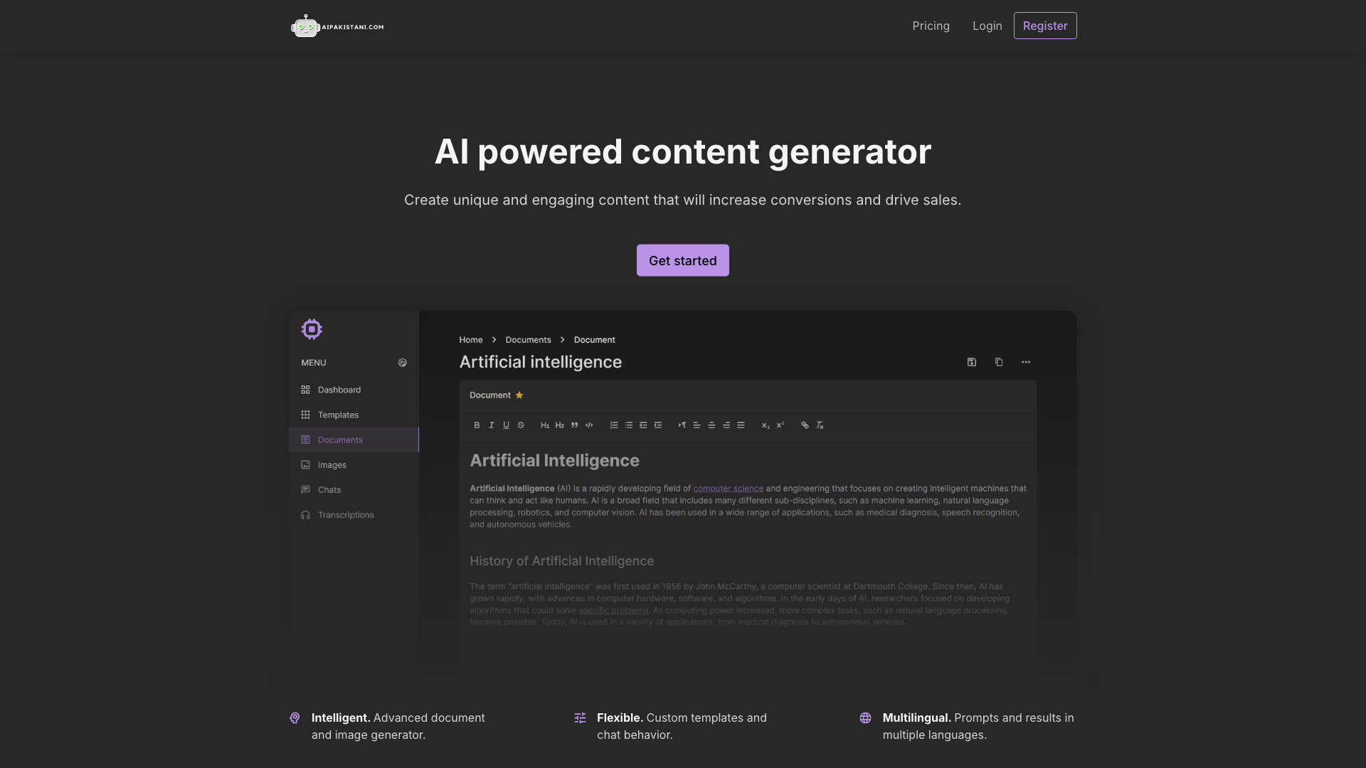 Ai Pakistani - First Generative Ai Platform for Pakistan