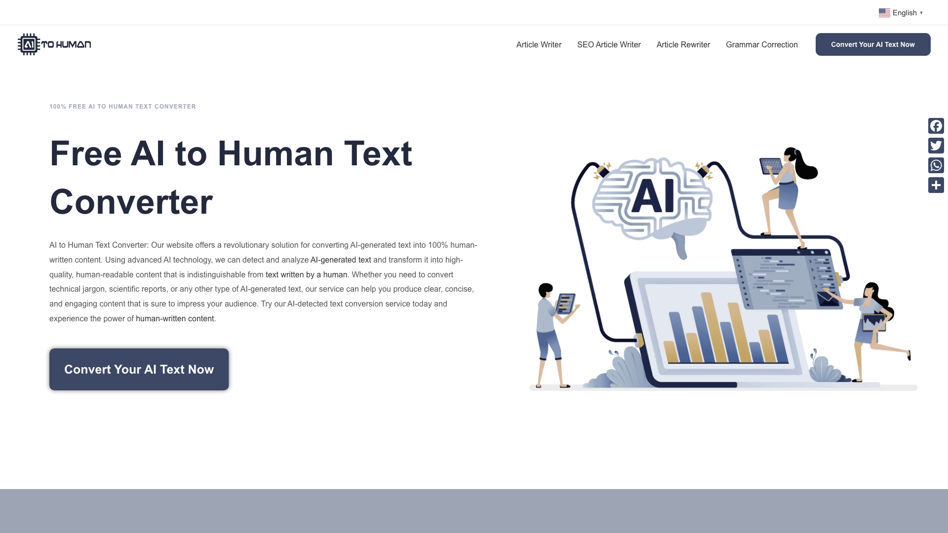 AI to Human Text Converter - AItoHuman.org