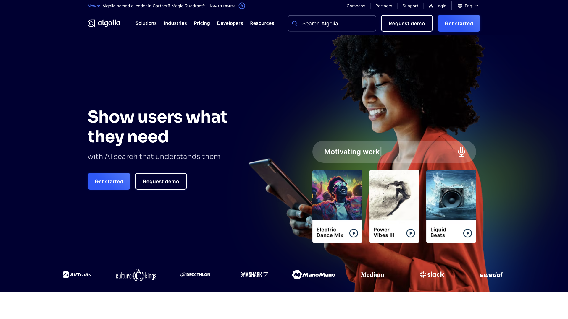 AI search that understands | Algolia