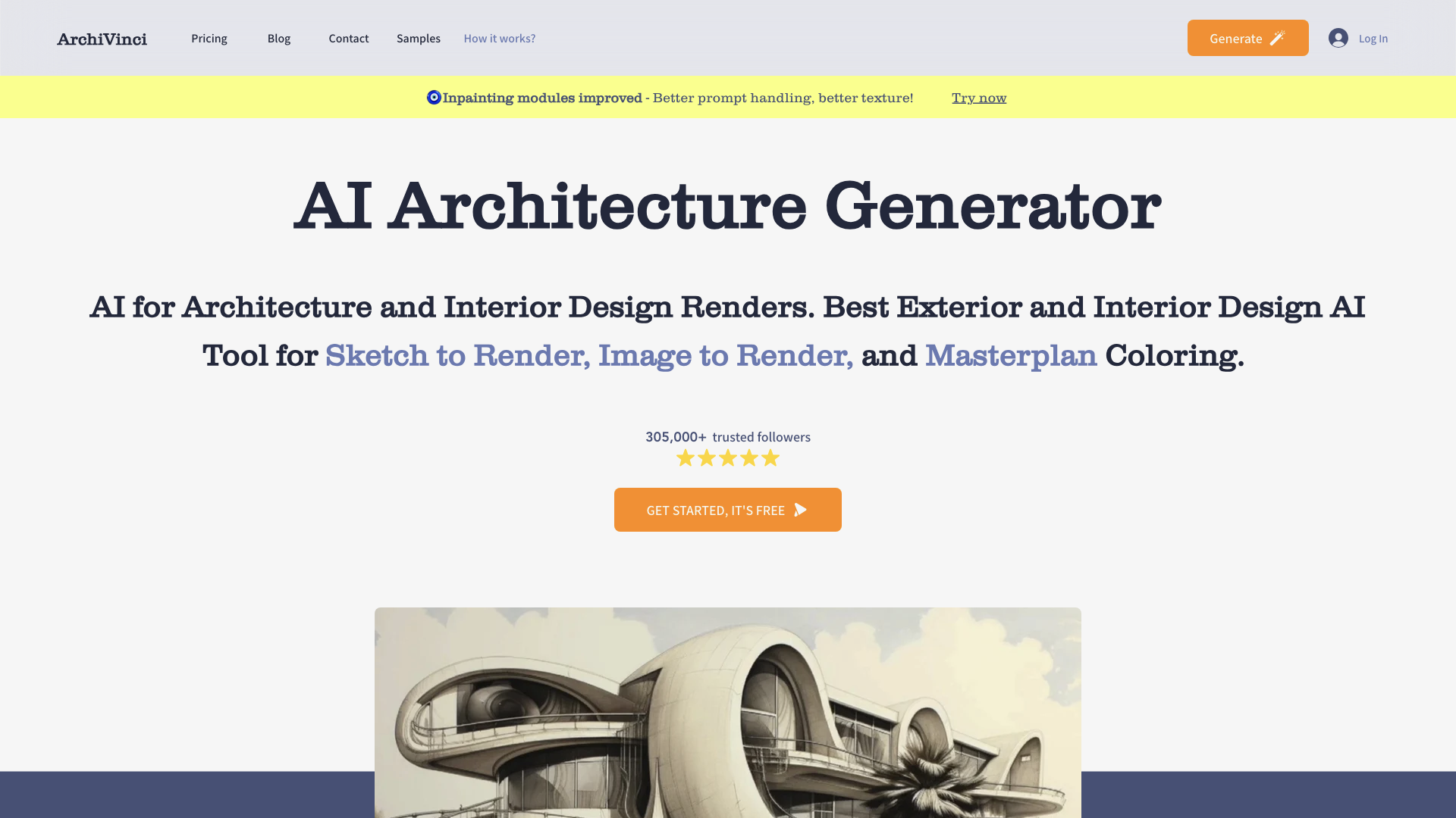 ArchiVinci | AI Architecture Generator. Exterior, Interior & Masterplan Renderings With AI