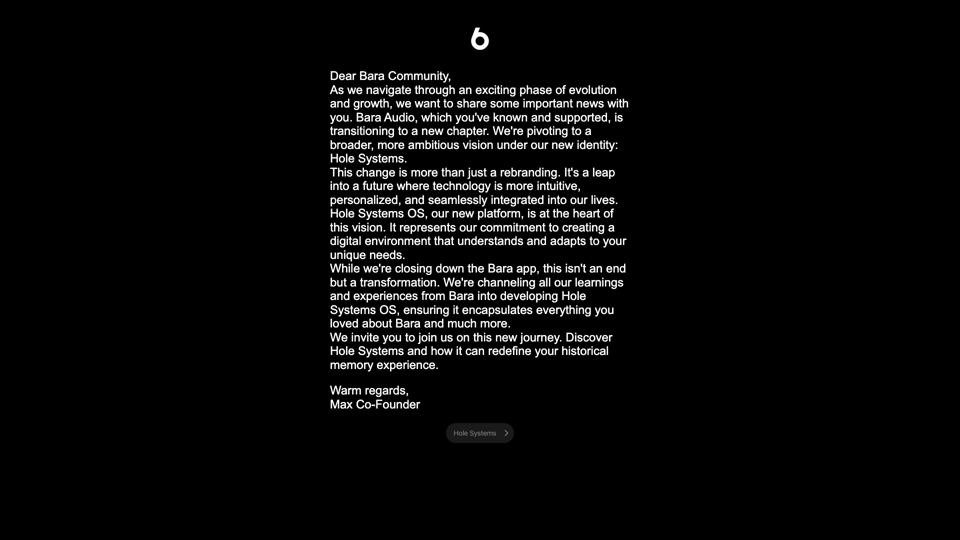 Bara site's screenshot
