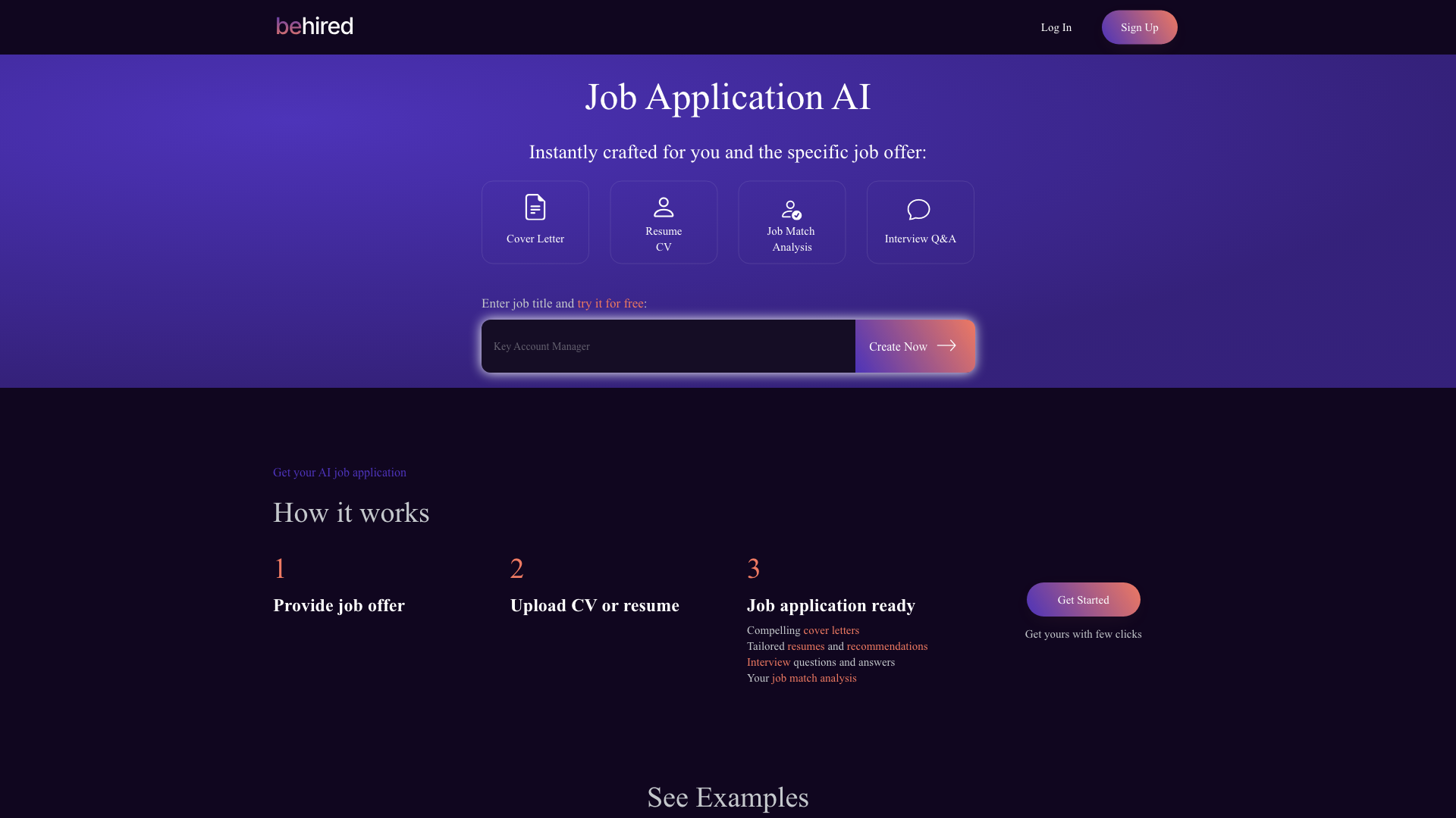 Behired | Job Application AI Behired | Job Application AI