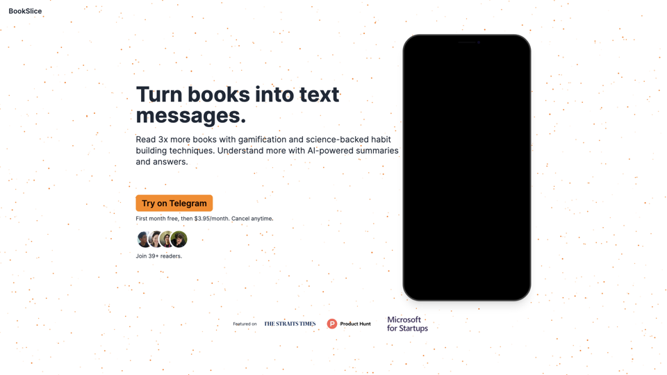 BookSlice - Read 3x more books with gamification site's screenshot