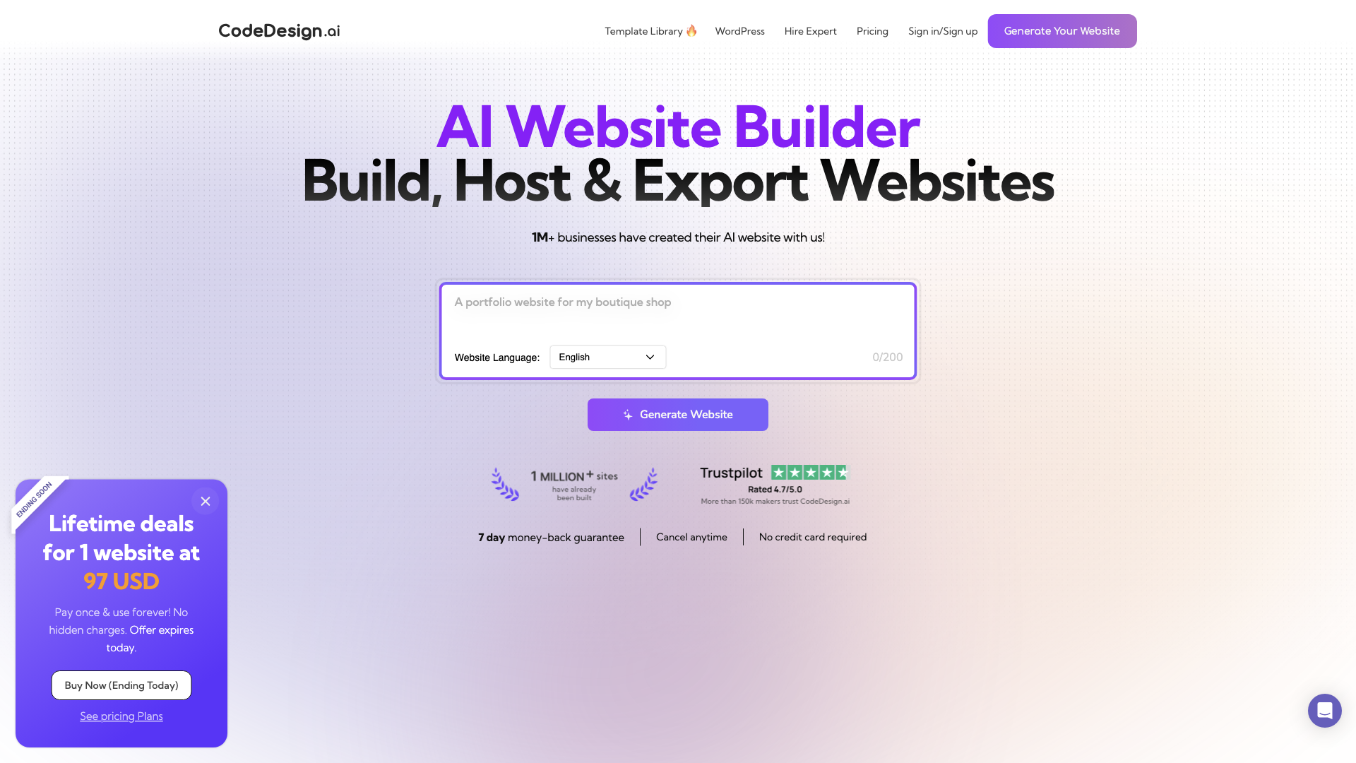 CodeDesign.ai | AI Website Builder