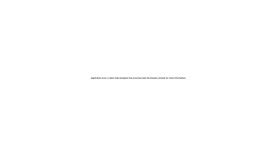Application error: a client-side exception has occurred site's screenshot