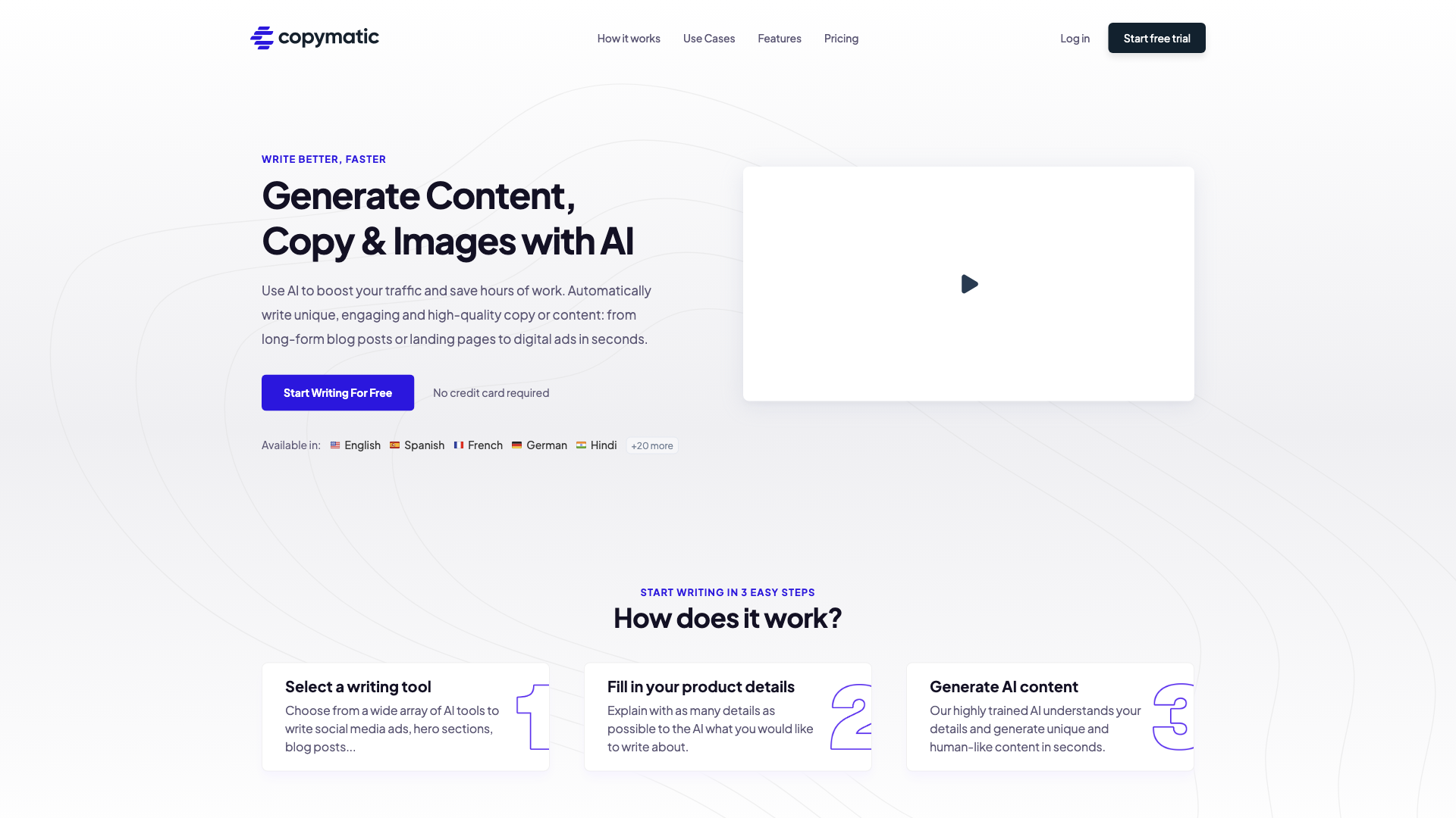 AI Copywriter & Content Writer - Copymatic