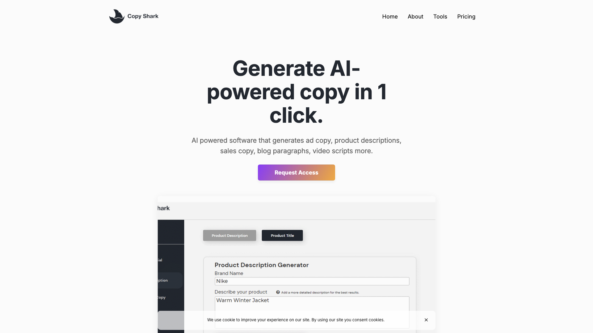 Copy Shark | AI Powered Copywriting