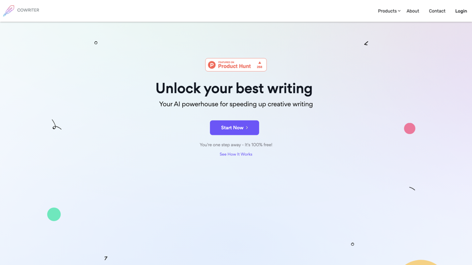 CoWriter - Your AI platform for speeding up creative writing site's screenshot