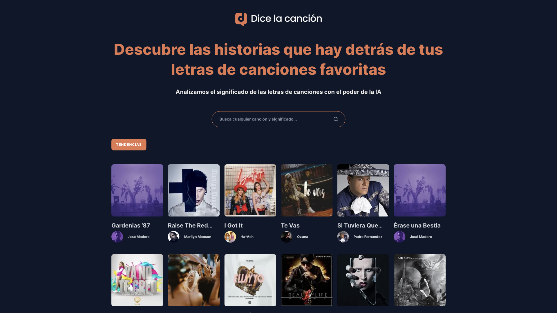 Dice la canción - Letras de canciones y significados