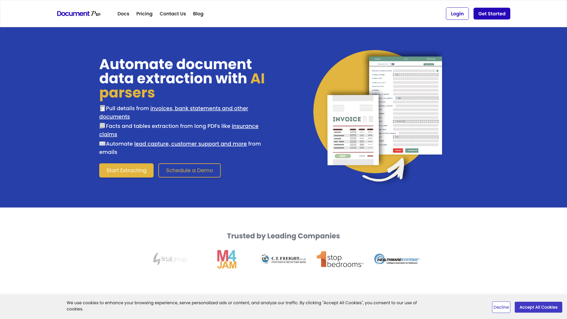 Best AI Document Data Extraction Software | DocumentPro