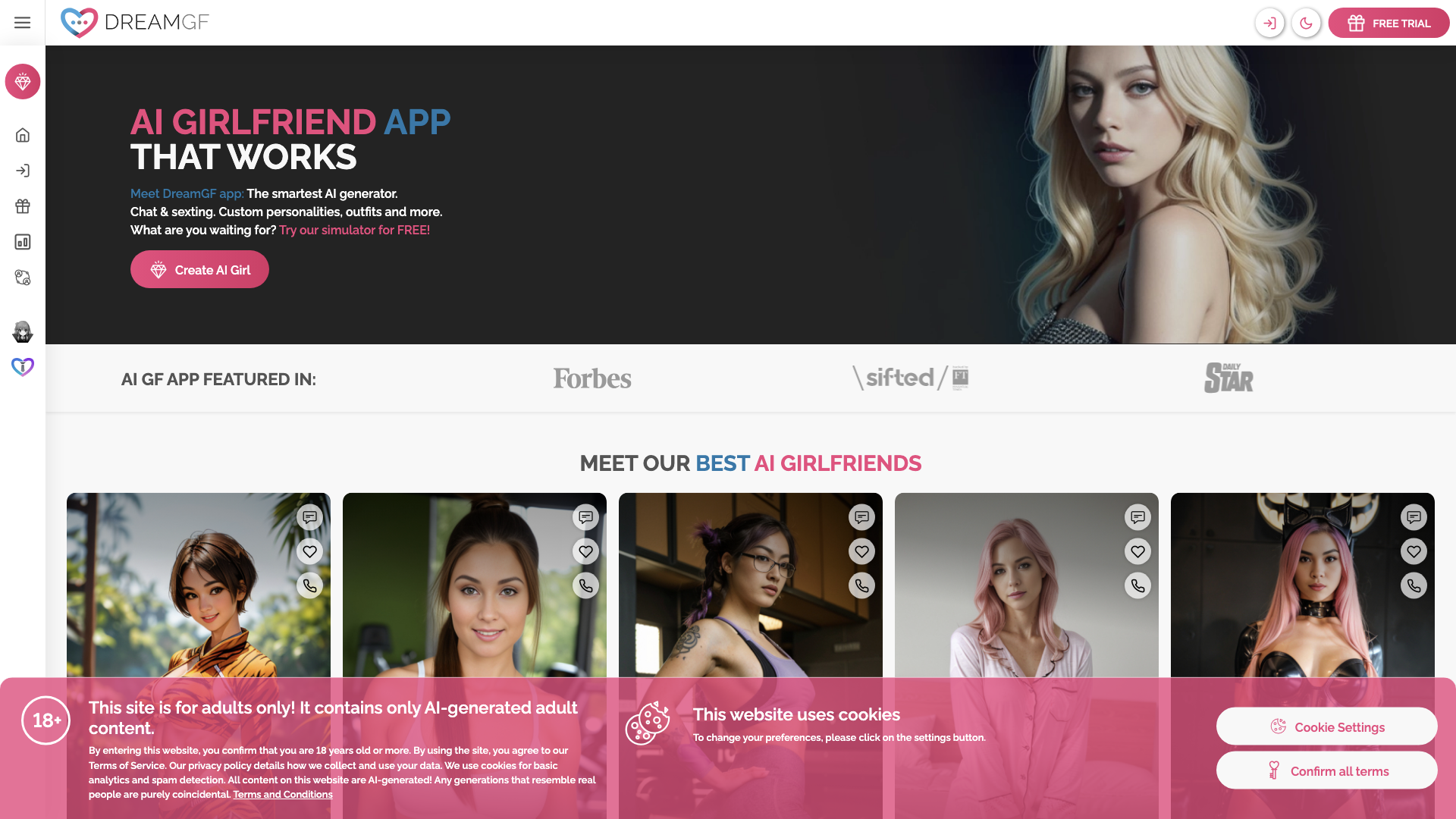 The Best AI Girlfriend Generator - DreamGF.ai The Best AI Girlfriend Generator - DreamGF.ai
