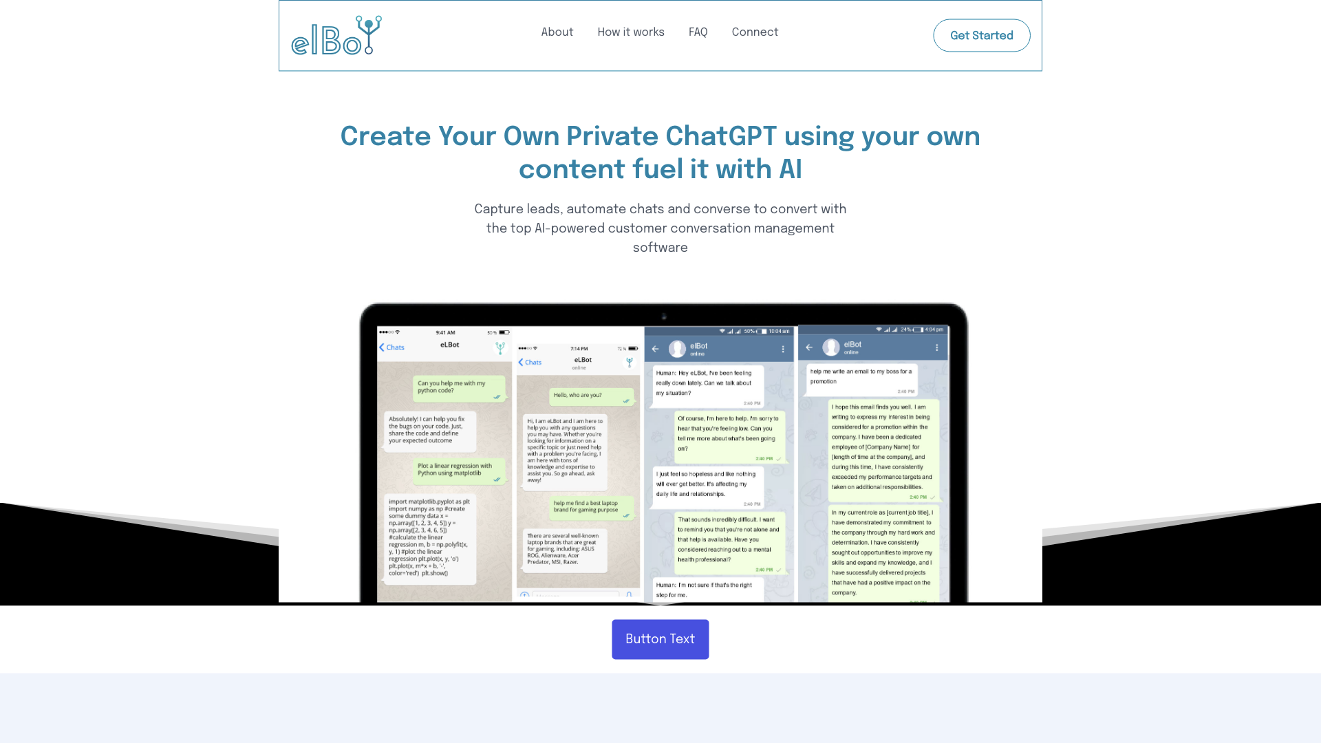 eLBot - Next Generation AI with natural language ability