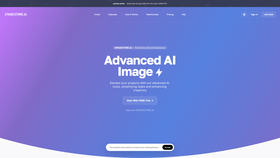 FREE AI-Powered Tools & Services | epagestore.ai site's screenshot