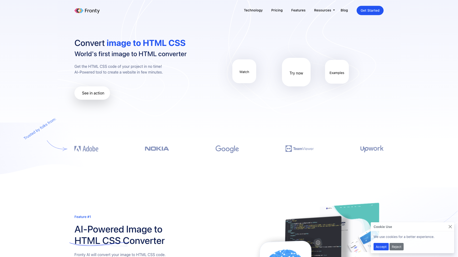 Image to HTML CSS converter. Convert image to HTML CSS with AI: Fronty