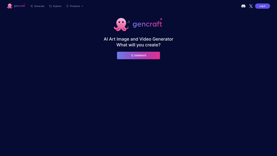 Gencraft: AI art generator, AI photos, AI image variations, and editor site's screenshot