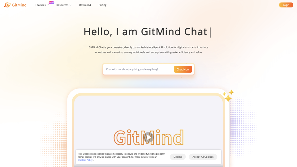 GitMind Chat - Your Best AI Assistant site's screenshot