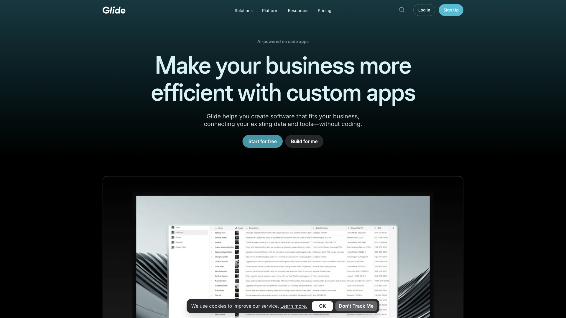 No Code App Builder: Create Custom, AI-Powered Apps | Glide