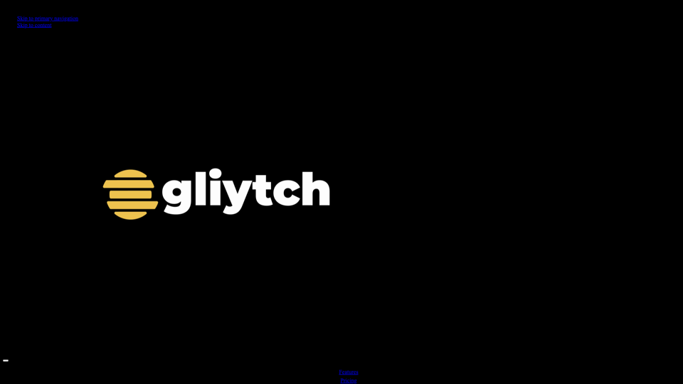 Gliytch | Ai Studio site's screenshot