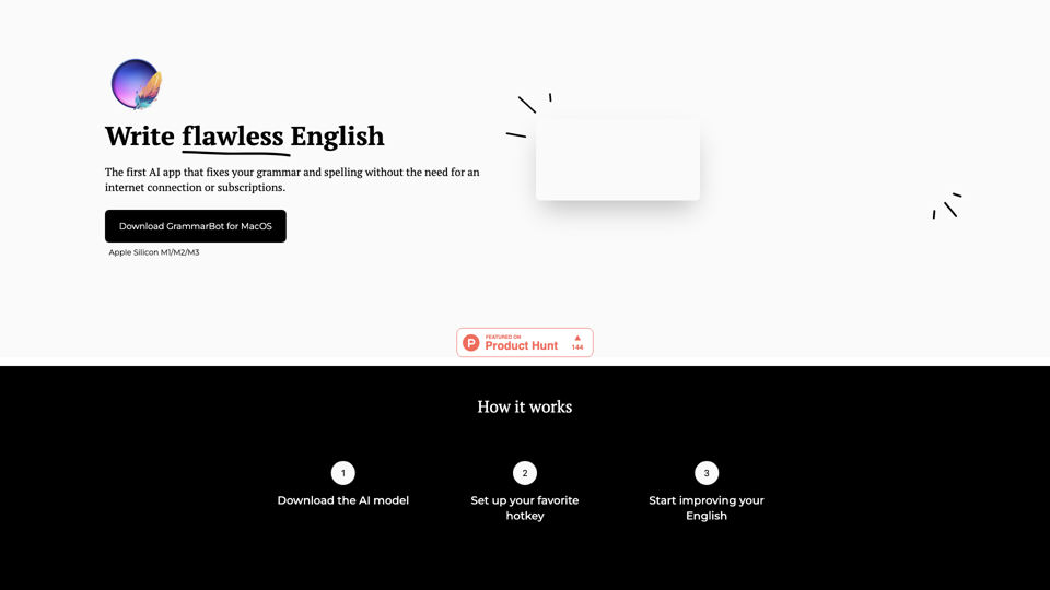 GrammarBot site's screenshot