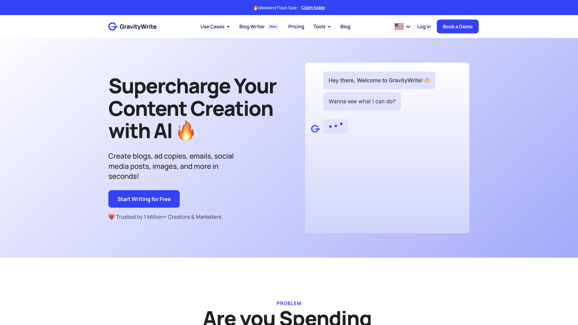 GravityWrite: Top AI Writer, Content Generator & Assistant