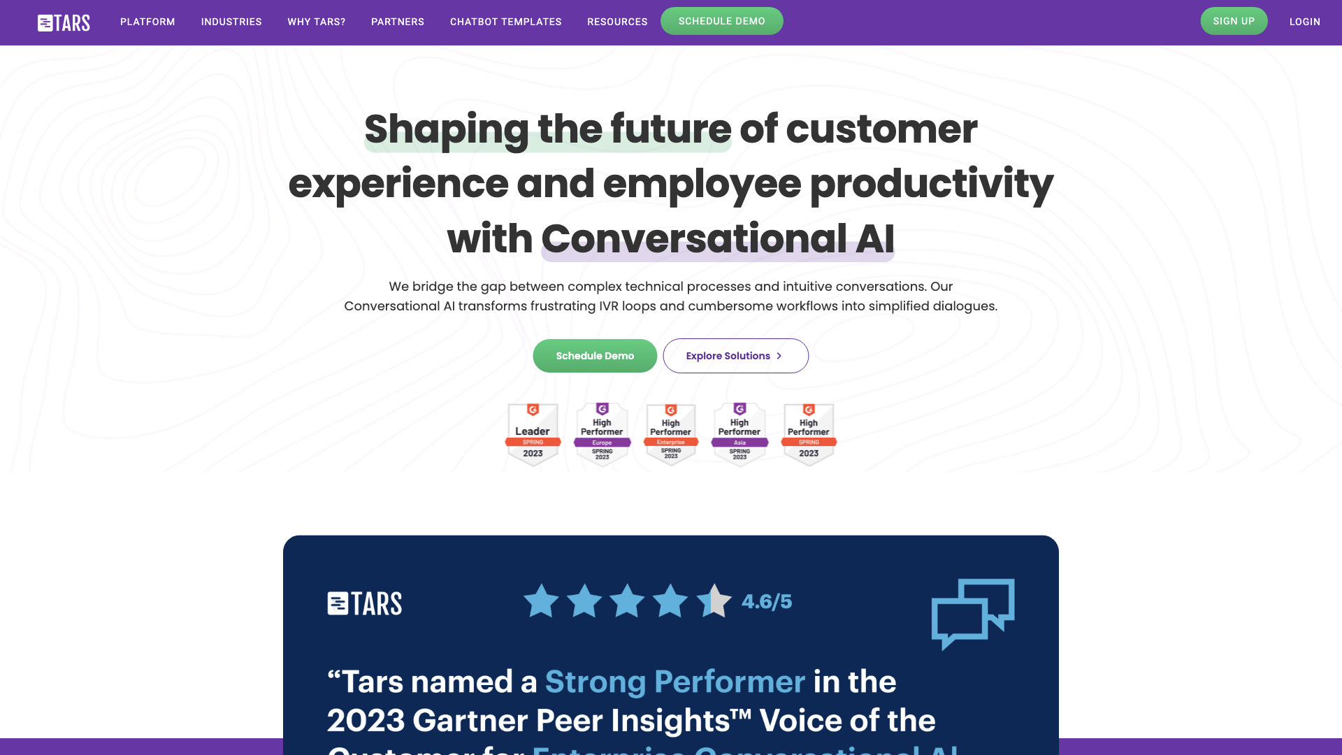 Tars - Shaping the future of customer experience and employee productivity with Conversational AI