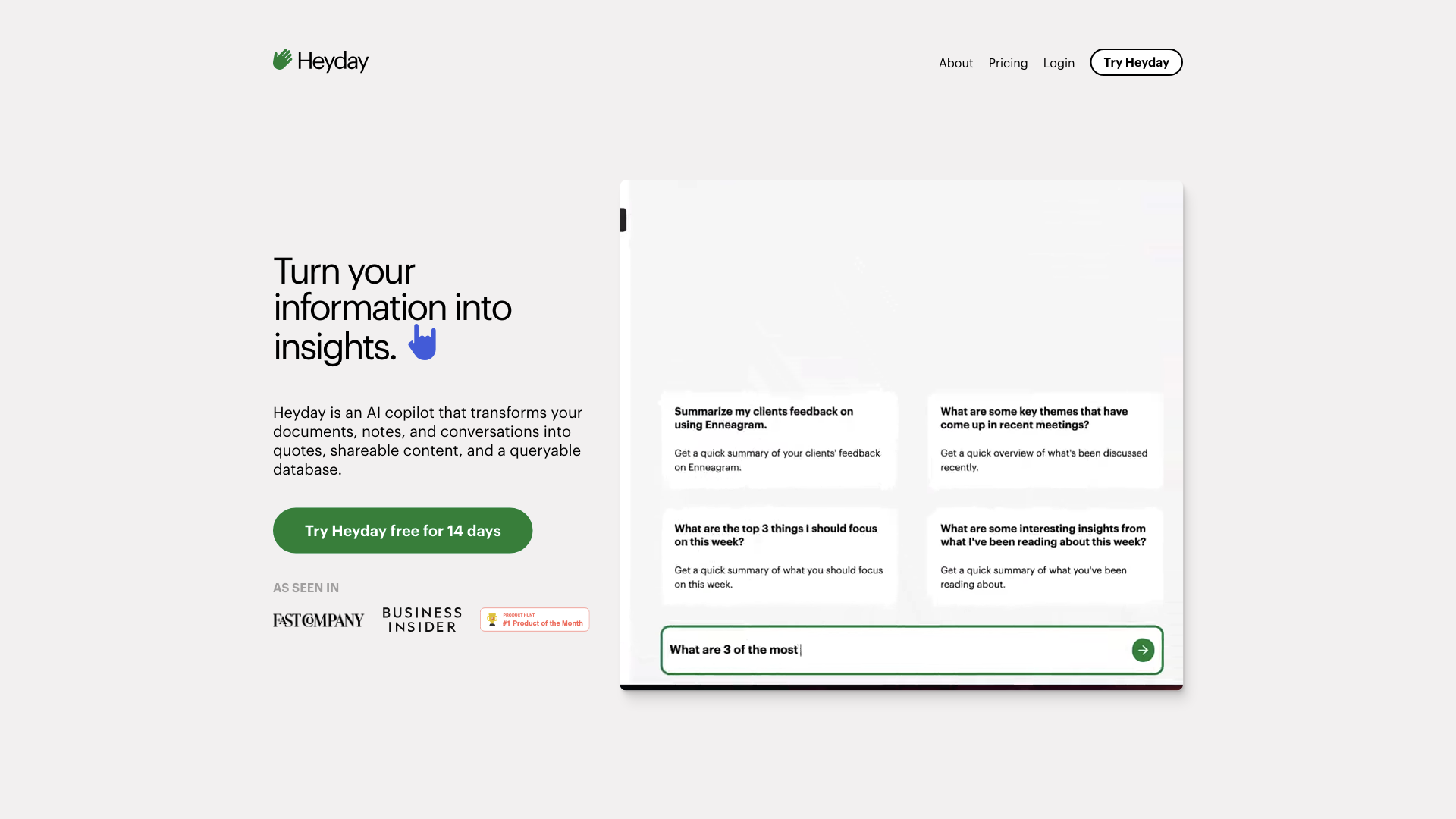 Heyday - Personal AI Copilot