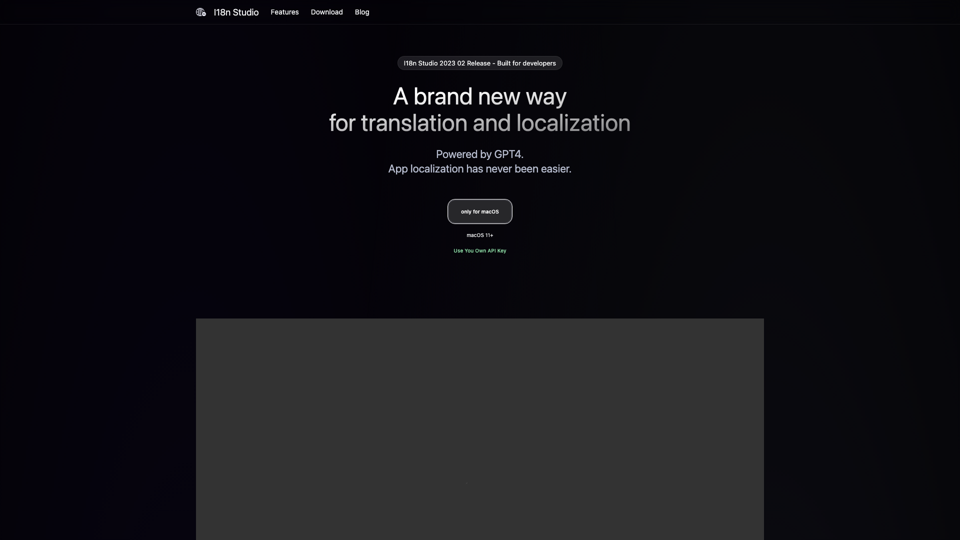 I18n Studio official website site's screenshot