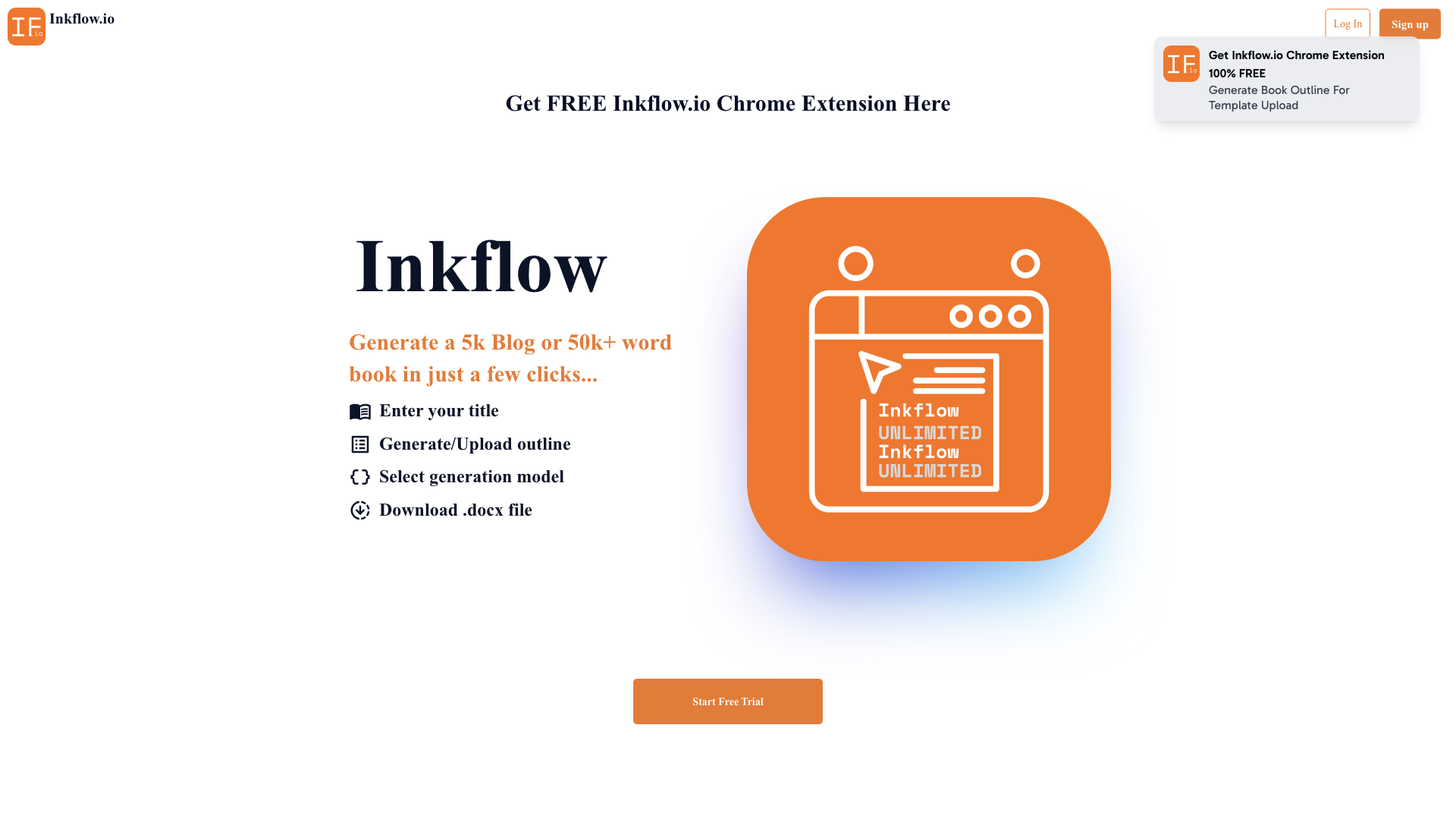 Inkflow | Index | AI Book Generator