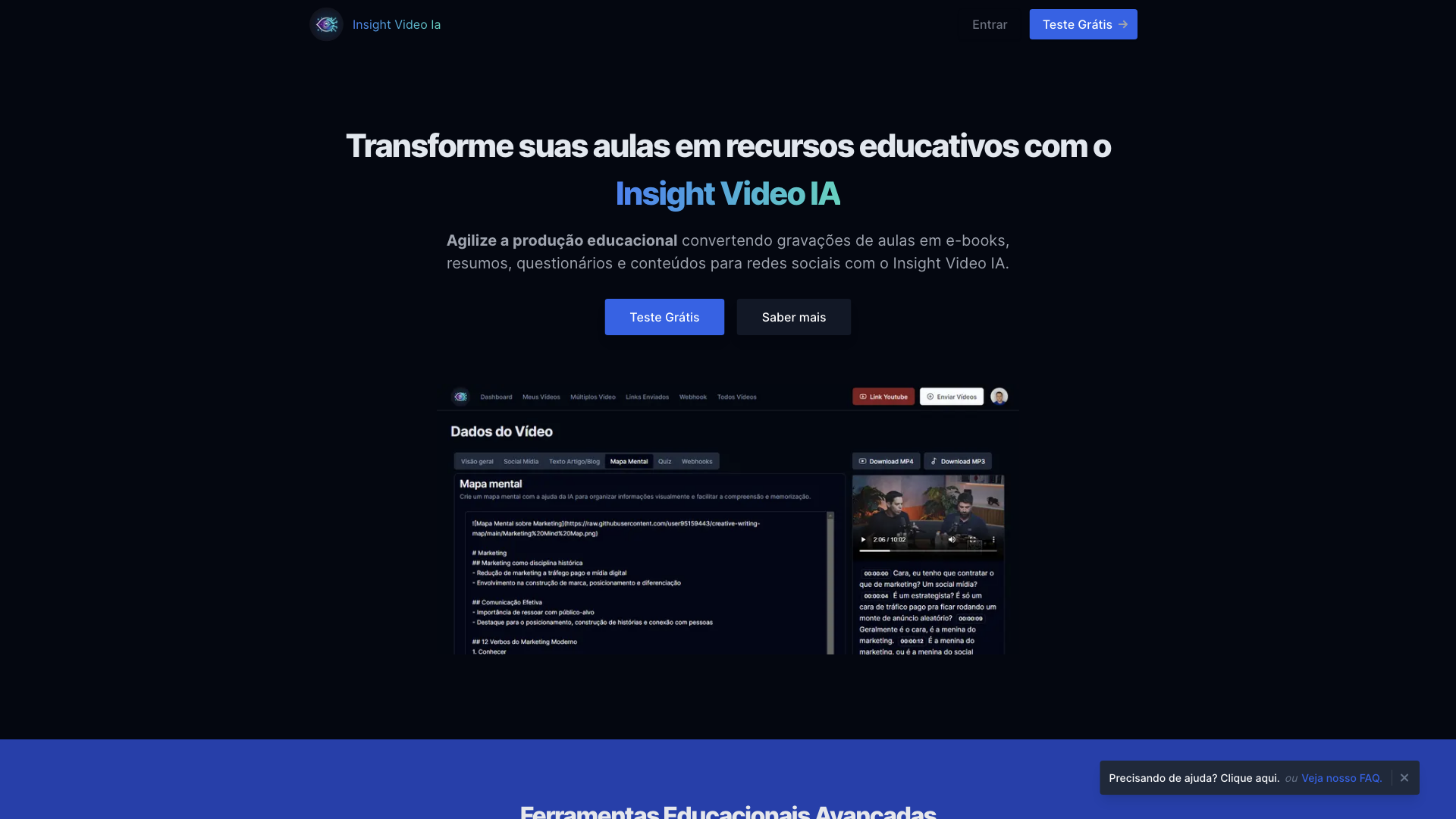 Potencialize seus vídeos | Insight Vídeo IA Potencialize seus vídeos | Insight Vídeo IA