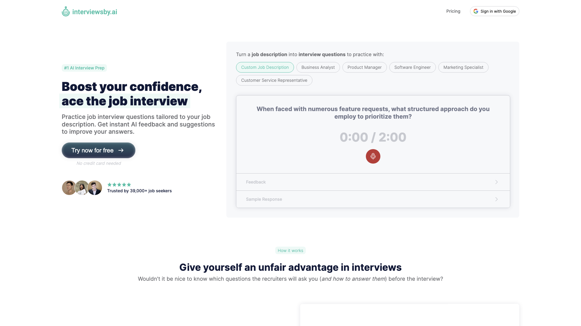 Interviews by AI | AI-powered Interview Preparation