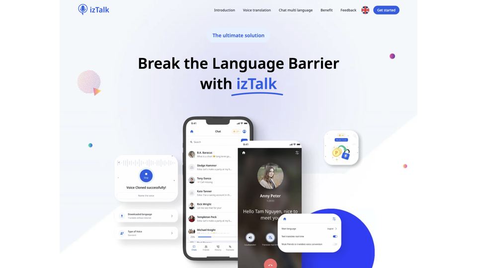 IzTalk - Homepage site's screenshot