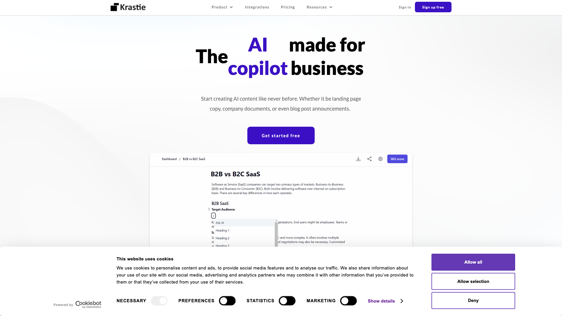 Krastie AI | Easily edit documents with AI