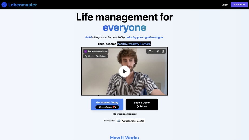 Lebenmaster site's screenshot
