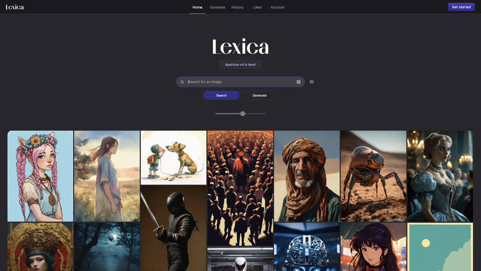 Lexica site's screenshot