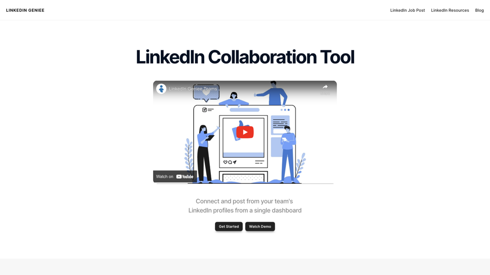 LinkedIn Geniee site's screenshot