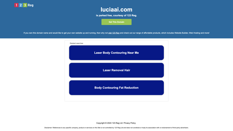 Logo-123Reg-Contrast site's screenshot