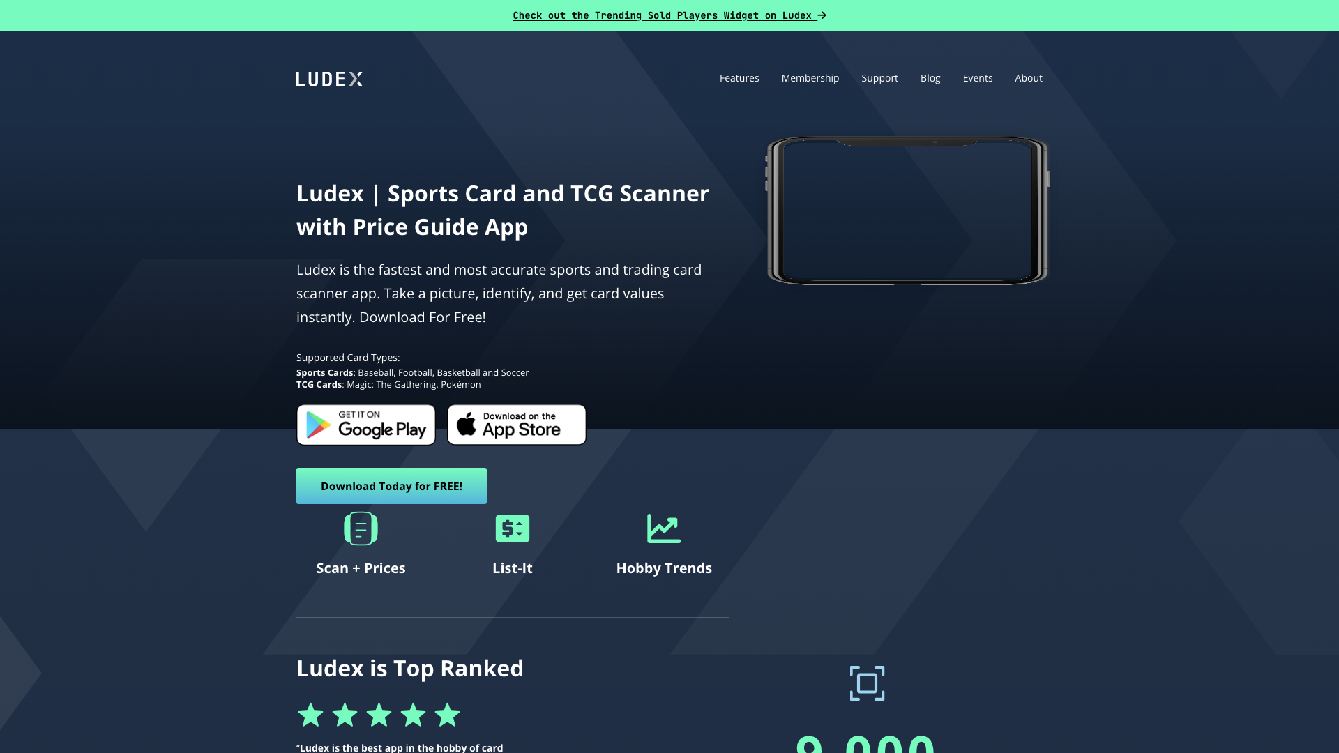 Ludex | Sports Card and TCG Scanner with Price Guide App