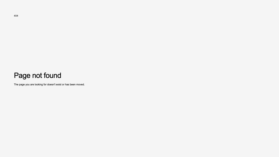 404 - Page not found site's screenshot