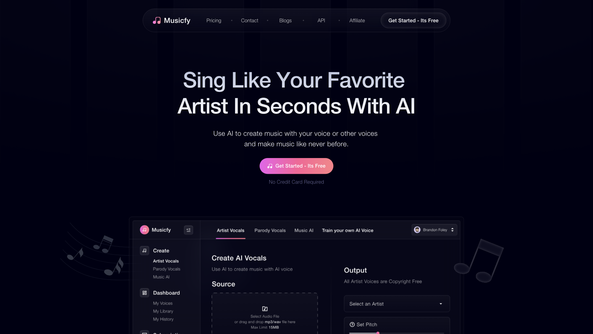 Musicfy AI - AI Voice Song Generator
