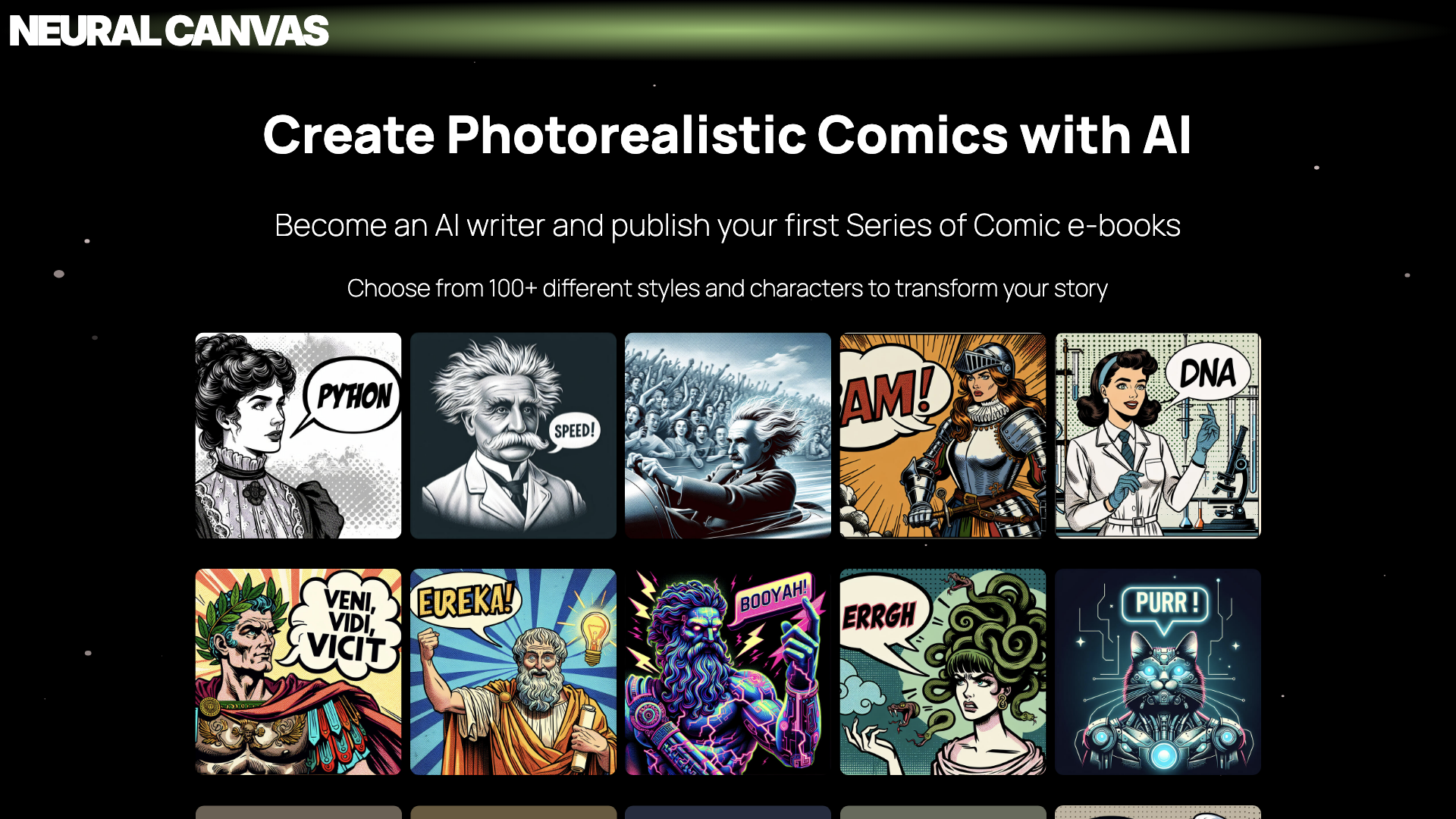 Neural Canvas - AI Comic Generator.