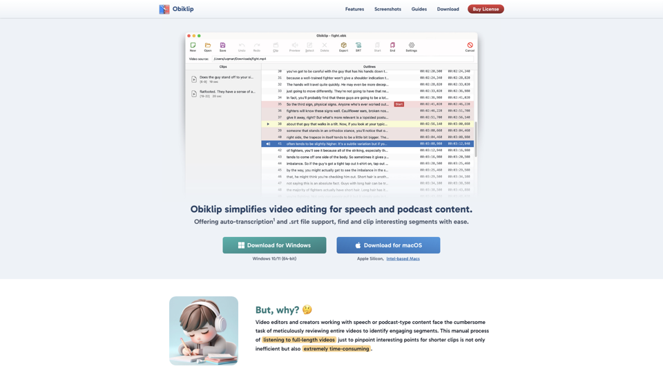 Obiklip site's screenshot