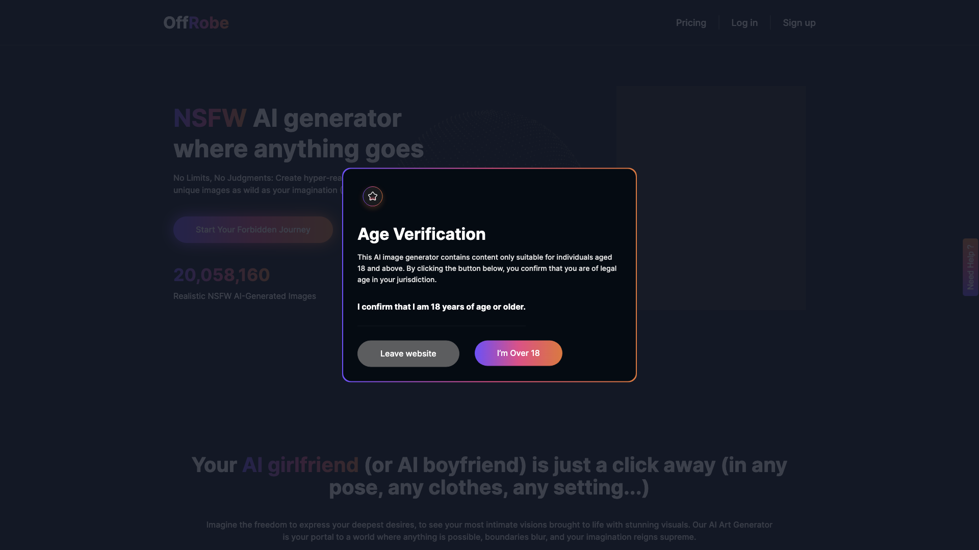 OffRobe AI | NSFW AI Art Generator