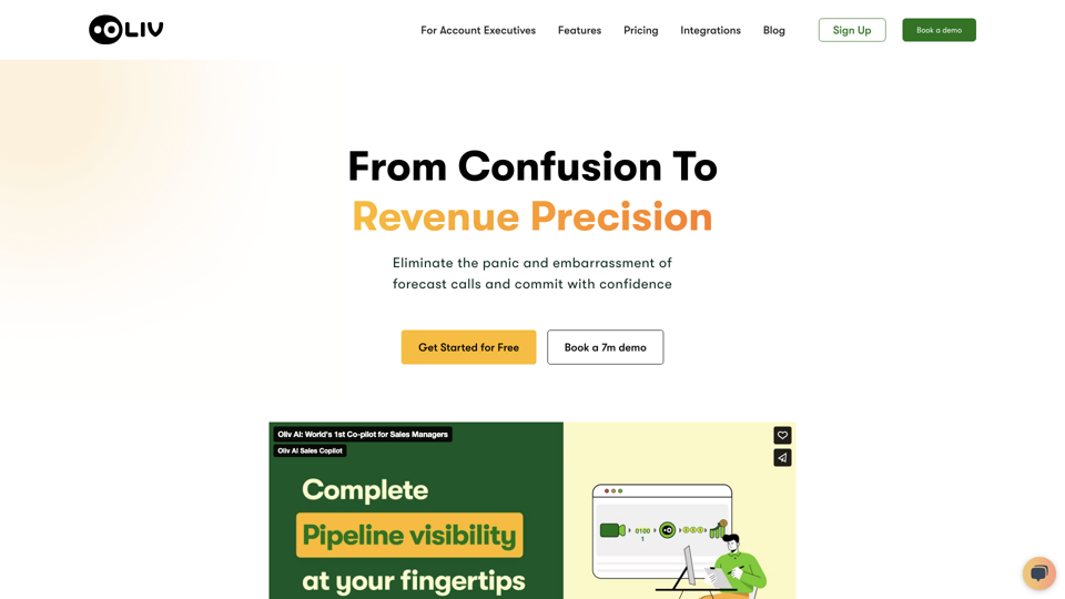 Sales Manager AI Sales Copilot site's screenshot