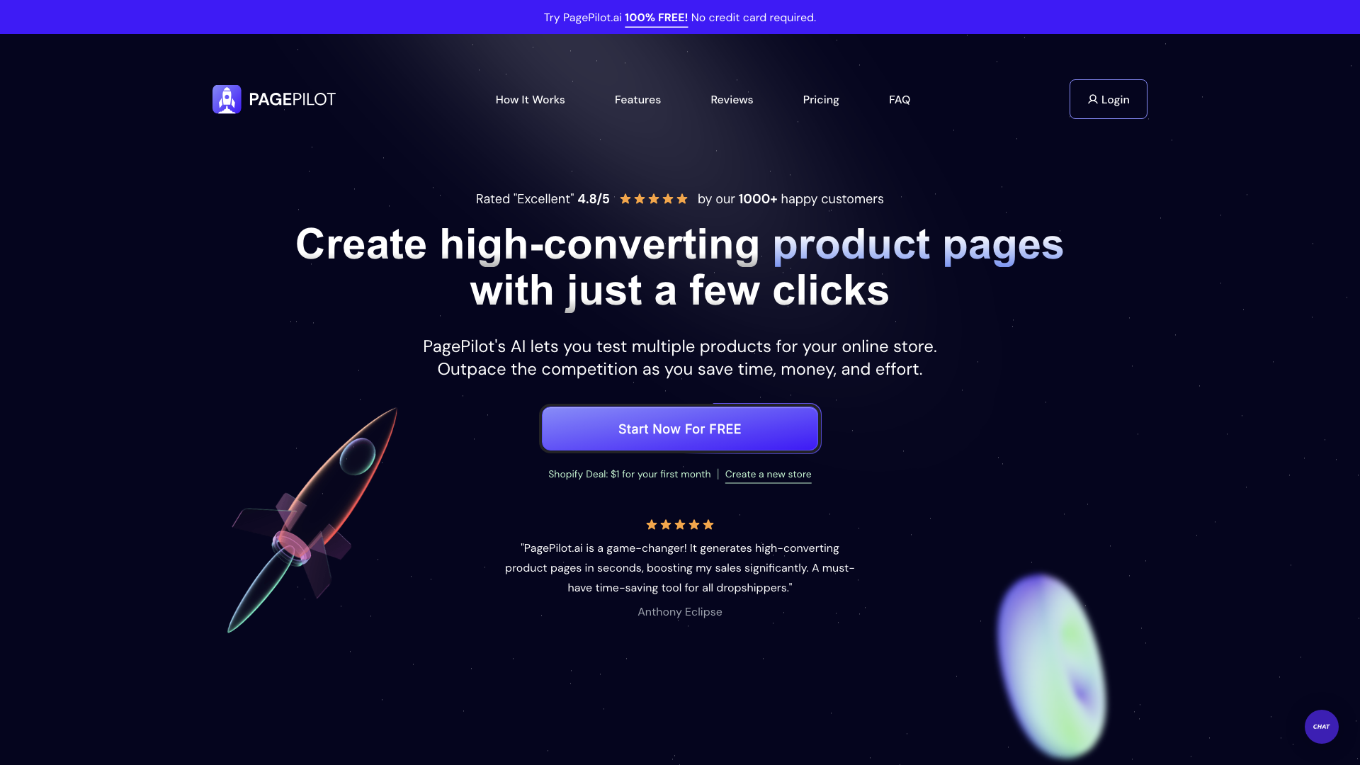 Page Pilot AI - Create Shopify product descriptions and landing pages fast and easy. Powered by AI for Shopify Dropshipping Community.