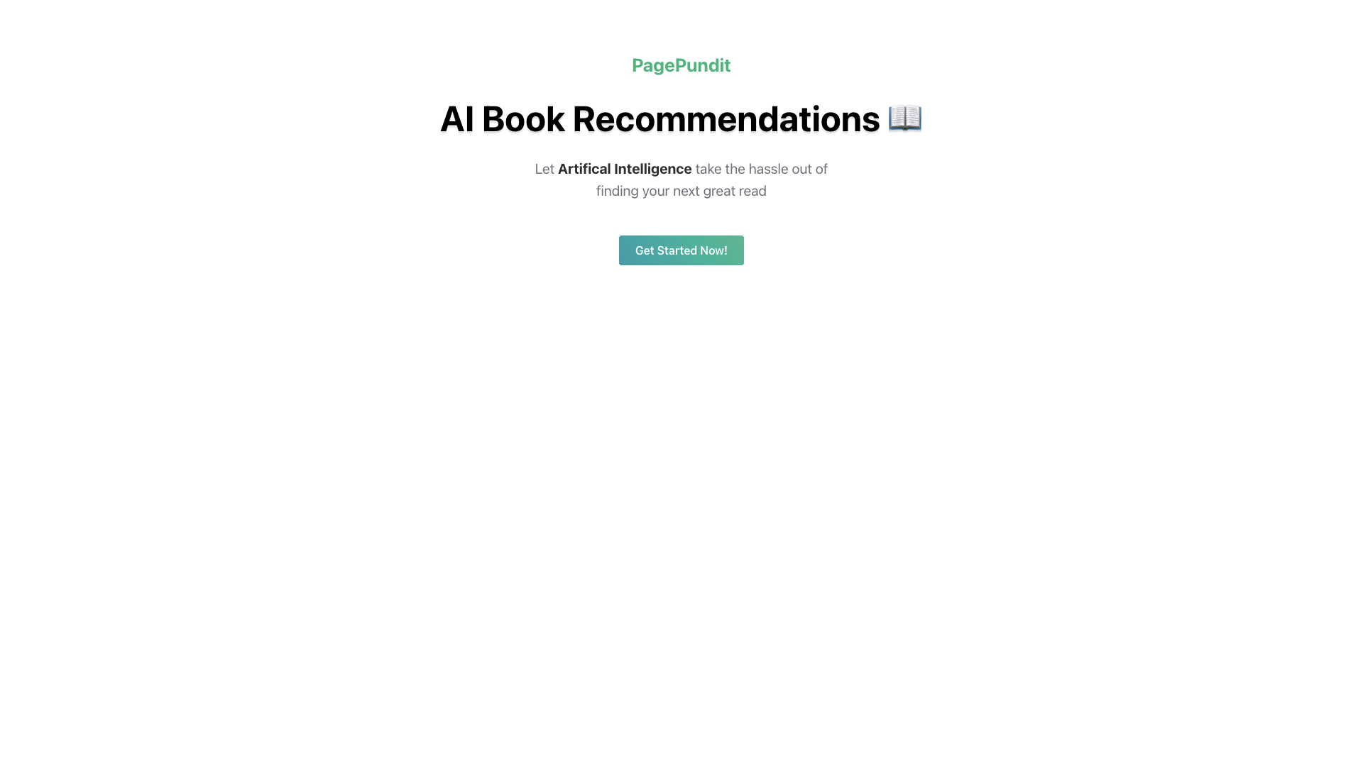 PagePundit | AI Book Recommendations PagePundit | AI Book Recommendations
